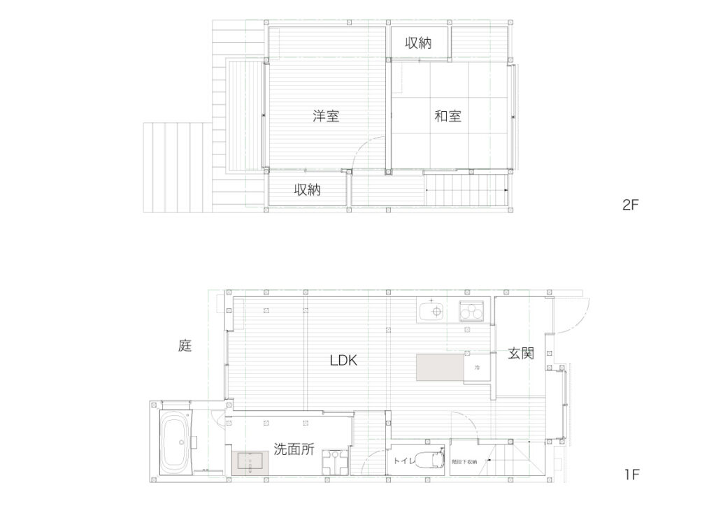 町家賃貸物件間取り図